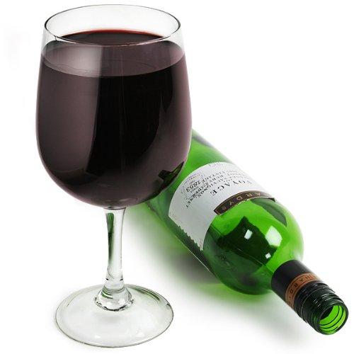 XXL-Weinglas - Weinflasche in ein Weinglass | Als Geschenk verpackt | Fassungsvermögen 750ml / 75cl - bar@drinkstuff XXL Weinglas